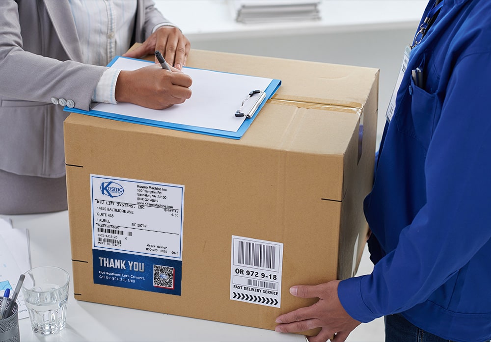 Shipping Labels - Kosmo Machine