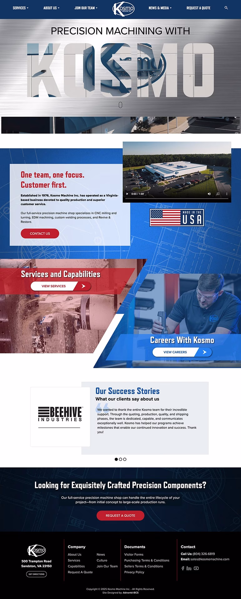 Website - Kosmo Machine Inc.